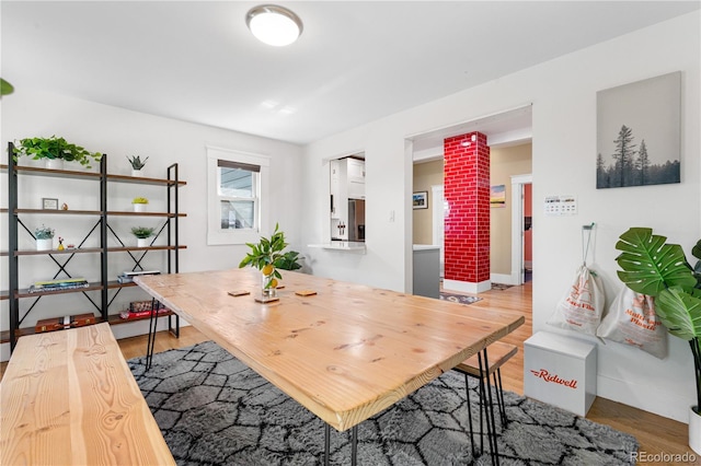 4501 Zenobia St, Denver, CO 80212 - dining room featuring wood finished floors and baseboards