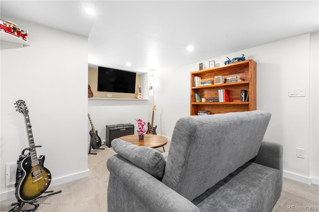 4501 Zenobia St, Denver, CO 80212 - living area with light colored carpet and recessed lighting