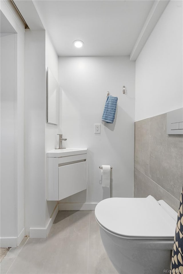 4501 Zenobia St, Denver, CO 80212 - bathroom with vanity and recessed lighting