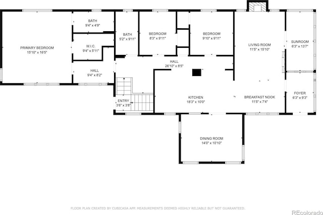 4501 Zenobia St, Denver, CO 80212 - view of home floor plan