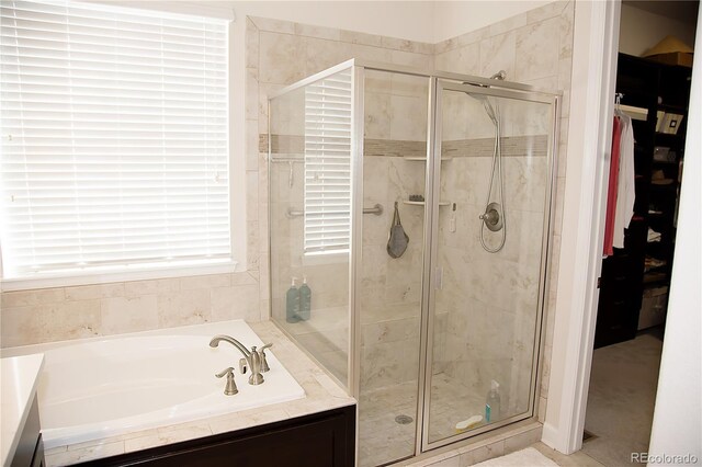 3910 Mighty Oaks St, Castle Rock, CO 80104 - full bath with a bath and a stall shower