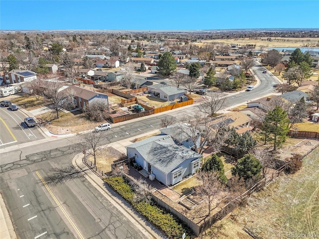 drone / aerial view featuring a residential view