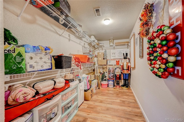 storage room featuring visible vents