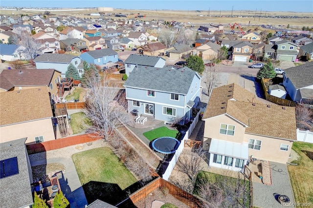 drone / aerial view featuring a residential view