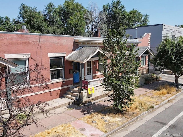 view of front of home