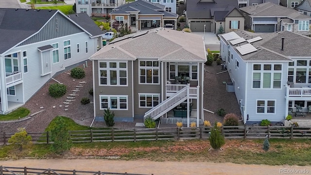 birds eye view of property featuring a residential view