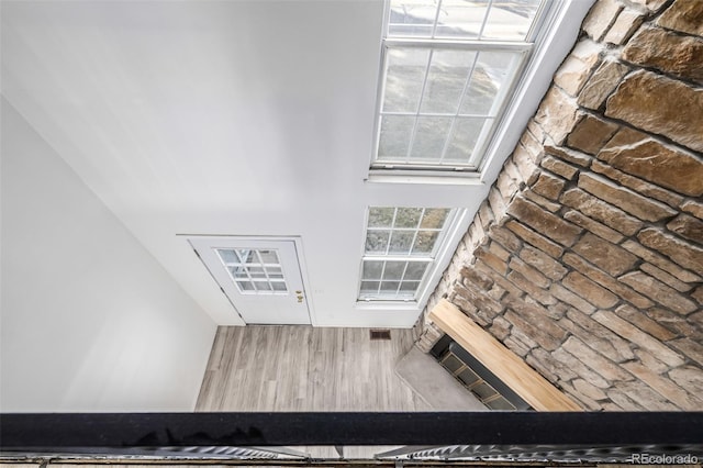 3281 S Estes St, Lakewood, CO 80227 - stairs with wood finished floors