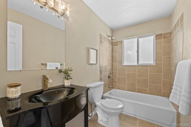 2380 W Baltic Pl, Englewood, CO 80110 - bathroom featuring vanity, shower / bathtub combination, and tile patterned floors