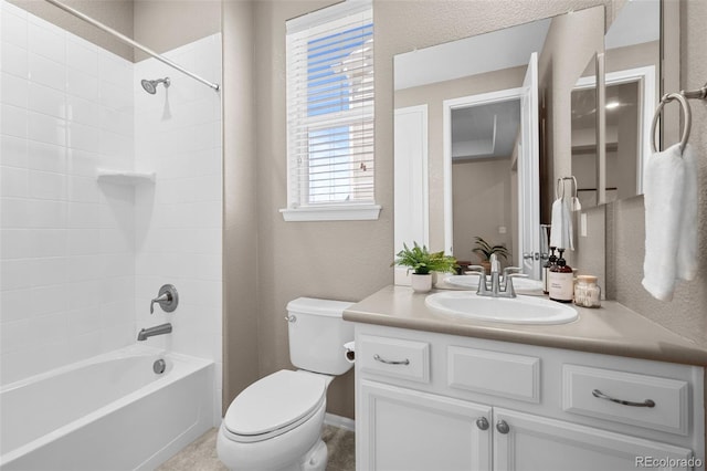 827 Sundance Ln, Erie, CO 80516 - full bathroom featuring toilet, vanity, and bathing tub / shower combination