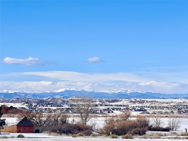 view of mountain feature