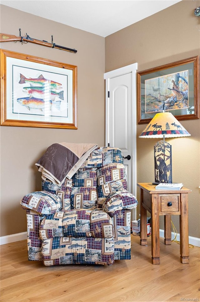 bedroom featuring hardwood / wood-style flooring