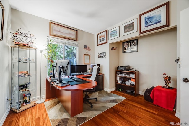 22428 Quail Run Ln, Parker, CO 80138 - office space featuring wood finished floors and baseboards