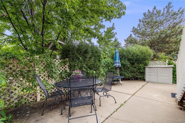 22428 Quail Run Ln, Parker, CO 80138 - view of patio / terrace featuring outdoor dining space