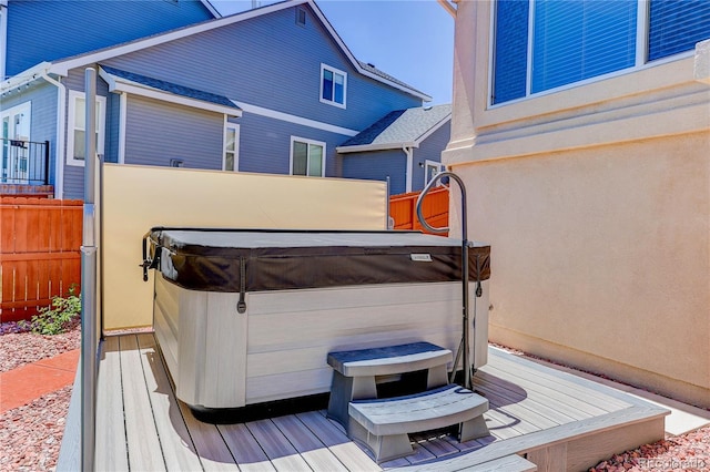 12754 Angelina Dr, Peyton, CO 80831 - deck featuring a hot tub