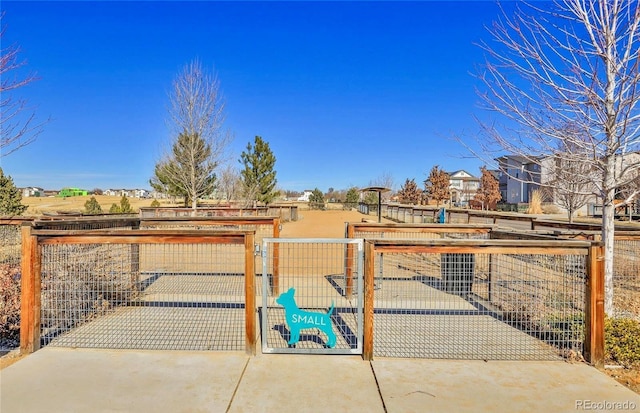 exterior space featuring fence