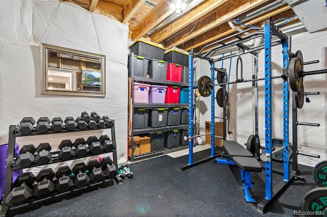 view of workout room