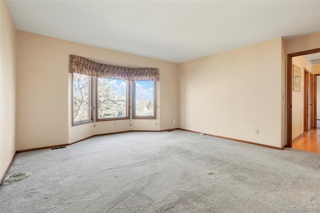 view of carpeted empty room