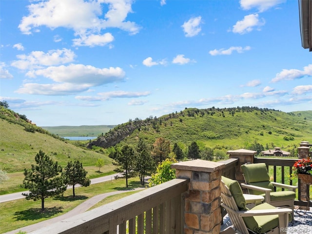 6268 Dakota Ridge Dr, Littleton, CO 80125 - balcony featuring a mountain view