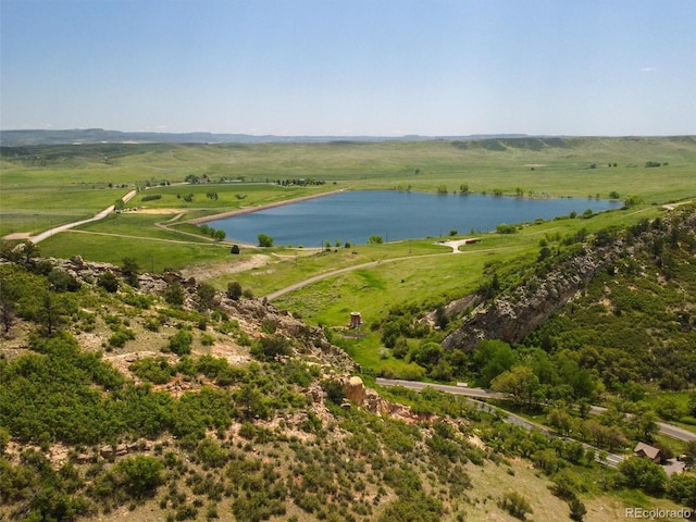 6268 Dakota Ridge Dr, Littleton, CO 80125 - overview of rural landscape featuring a large body of water