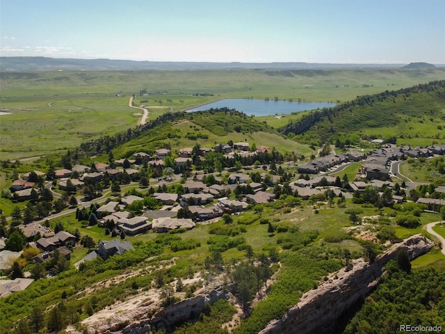 6268 Dakota Ridge Dr, Littleton, CO 80125 - aerial perspective of suburban area with a large body of water