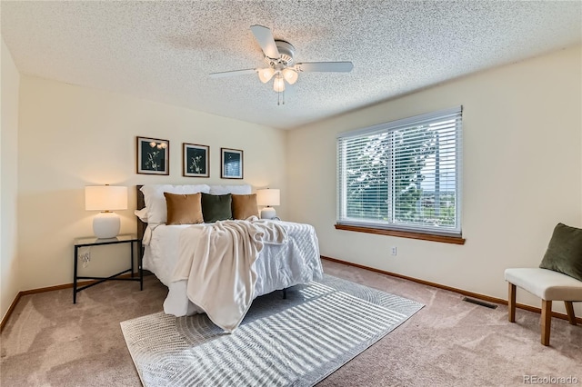 11363 Latigo Ln, Parker, CO 80138 - bedroom with carpet floors, a textured ceiling, and ceiling fan