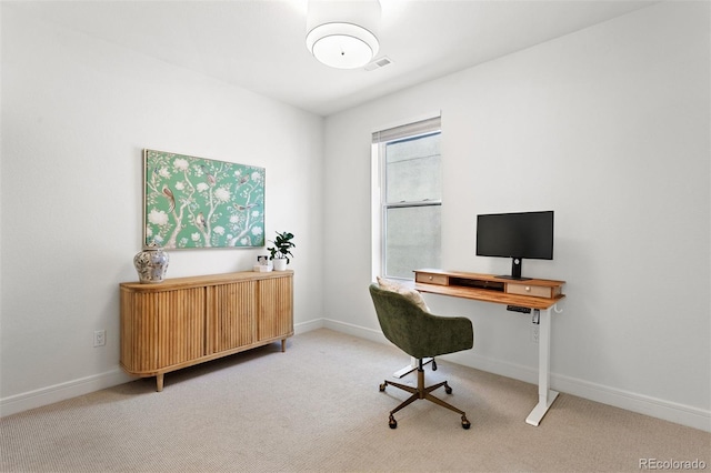 1250 W Osceola St Unit 2, Denver, CO 80204 - carpeted home office featuring baseboards
