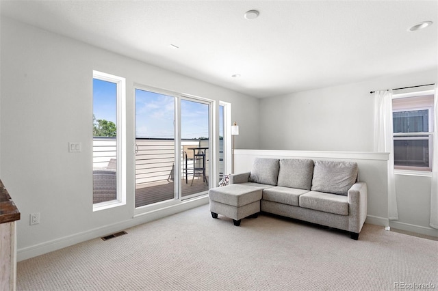1250 W Osceola St Unit 2, Denver, CO 80204 - carpeted living area featuring baseboards