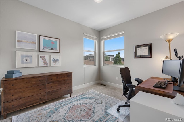 5046 Uinta St, Denver, CO 80238 - home office with light colored carpet and baseboards