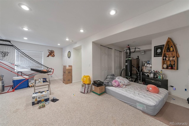 2246 S Ensenada St, Aurora, CO 80013 - carpeted bedroom featuring recessed lighting and baseboards