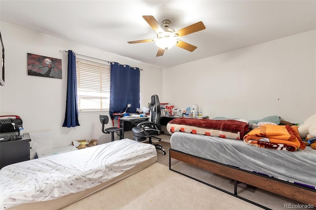 2246 S Ensenada St, Aurora, CO 80013 - bedroom with a ceiling fan and carpet