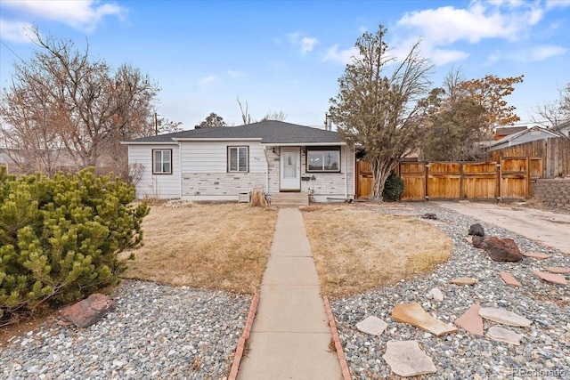 view of front of home