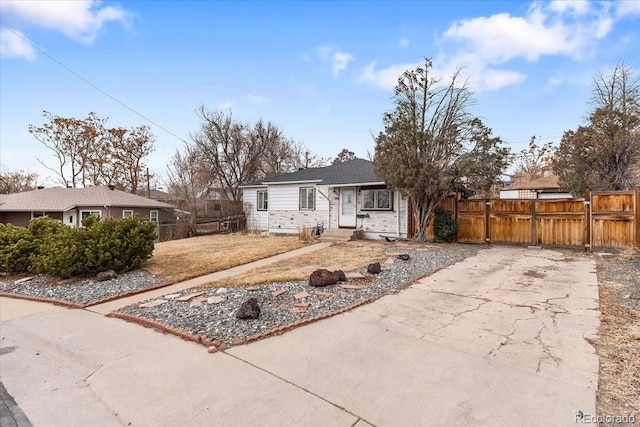 view of ranch-style home