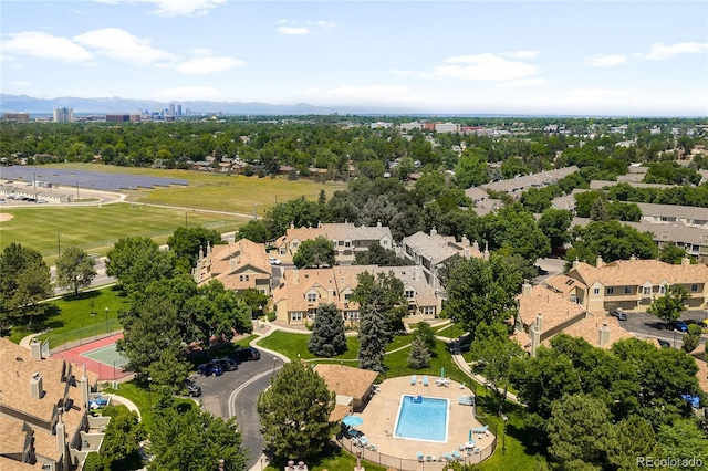 7373 E Iowa Ave Unit 1124, Denver, CO 80231 - drone / aerial view of a pool area