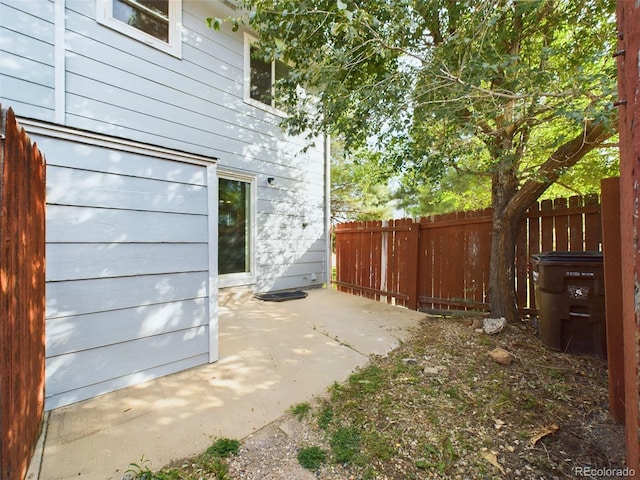 exterior space with a patio area