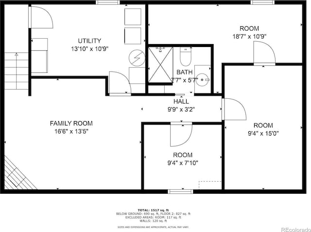 3082 S Laredo Cir, Aurora, CO 80013 - view of floor plan / room layout