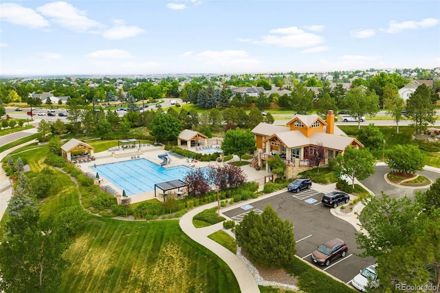 6658 S Shawnee Ct, Aurora, CO 80016 - aerial view of a pool