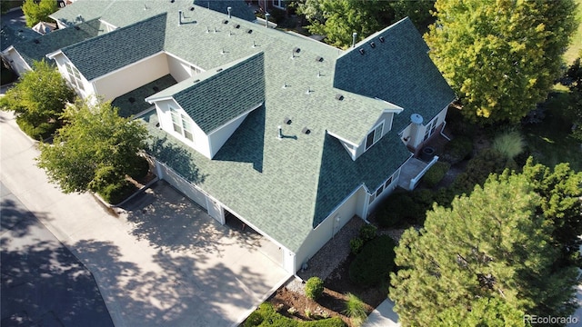birds eye view of property
