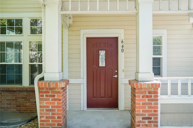 view of entrance to property