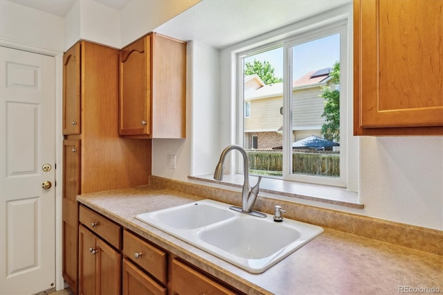 kitchen featuring sink