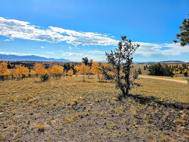 property view of mountains with a rural view