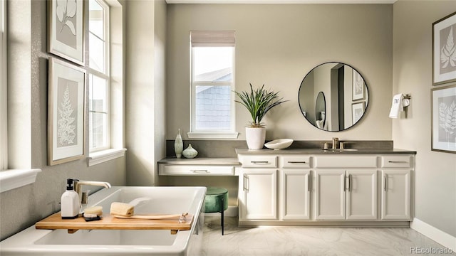 bathroom with vanity