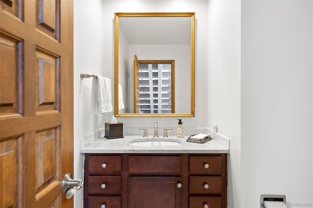 bathroom featuring vanity