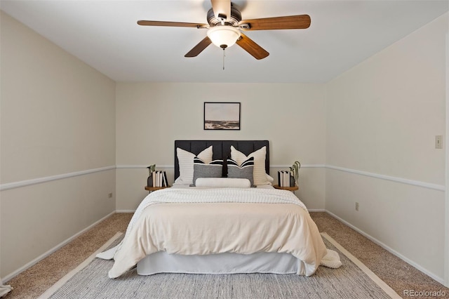 5808 E Hinsdale Pl, Centennial, CO 80112 - bedroom with carpet flooring, baseboards, and a ceiling fan
