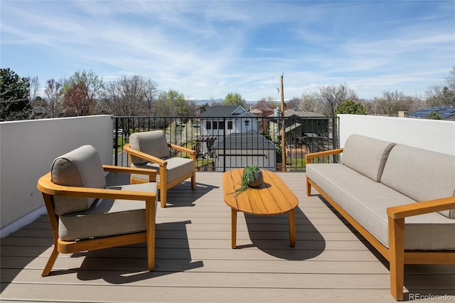 1195 S Milwaukee St, Denver, CO 80210 - deck with outdoor lounge area