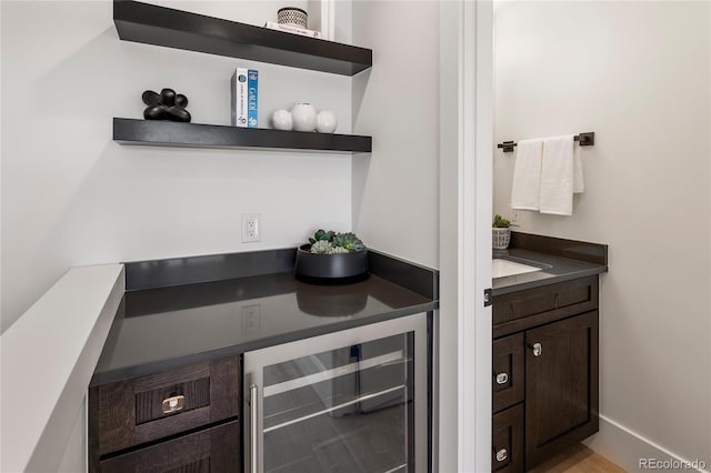 1195 S Milwaukee St, Denver, CO 80210 - bar featuring wine cooler