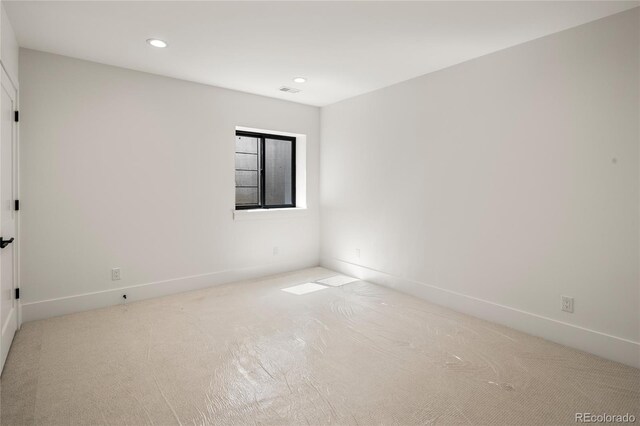 1195 S Milwaukee St, Denver, CO 80210 - spare room featuring carpet, recessed lighting, and baseboards