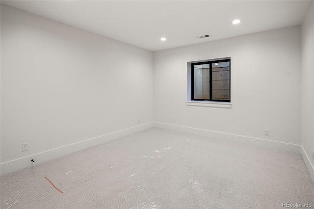 1195 S Milwaukee St, Denver, CO 80210 - spare room featuring recessed lighting and baseboards