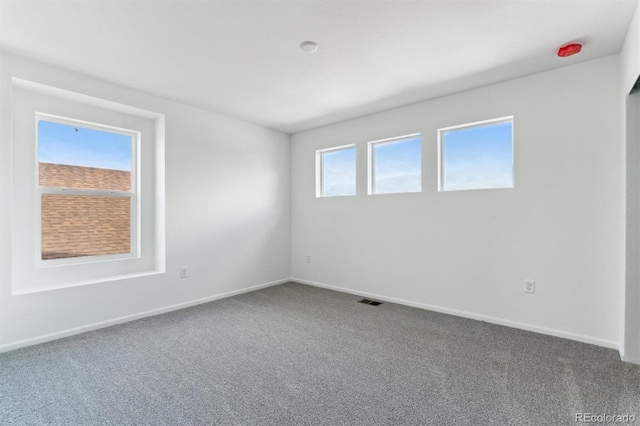 view of carpeted empty room