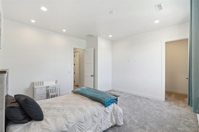 bedroom featuring carpet flooring