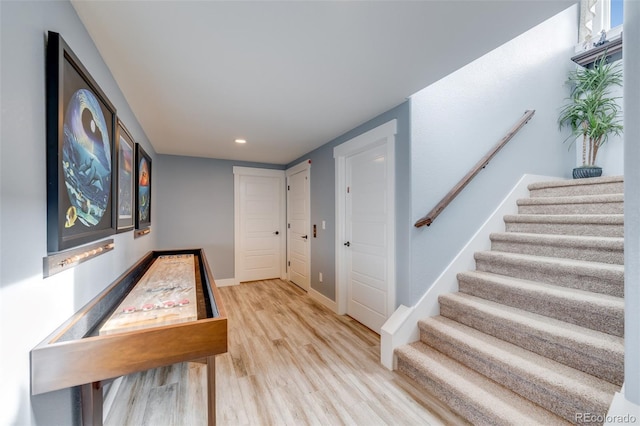 interior space featuring hardwood / wood-style floors